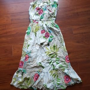 Old Navy Floral Large Strapless Dress